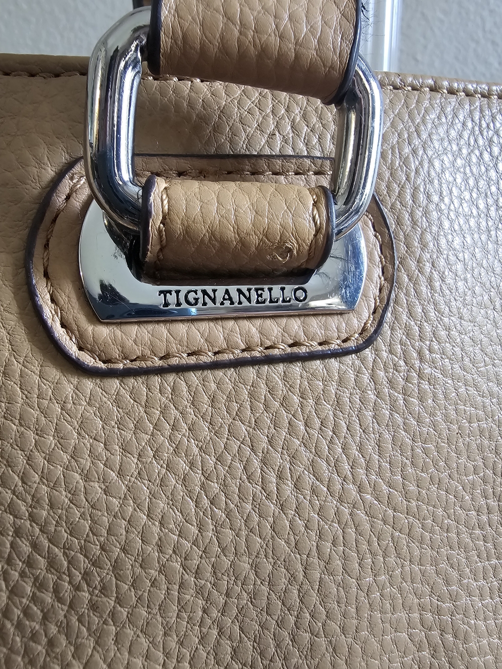 Two-Tone Black and Tan Everyday Tote - Picture 4 of 8